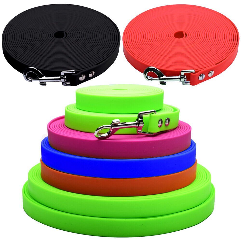 Kongs Hundeleine Anti-Rutsch Hundeleine Schleppleine Ausbildungsleine PVC Handgefertigt, (für 15 bis 60kg Hunde), Länge: 2m,3m,4m,5m,6m,7m,8m,9m,10m,15m,20m,30m,40m