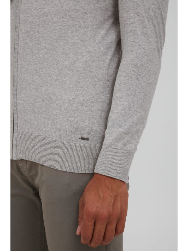 INDICODE Strickjacke IDBadi 35543MM Feinstrick Jacke in Grau günstig kaufen