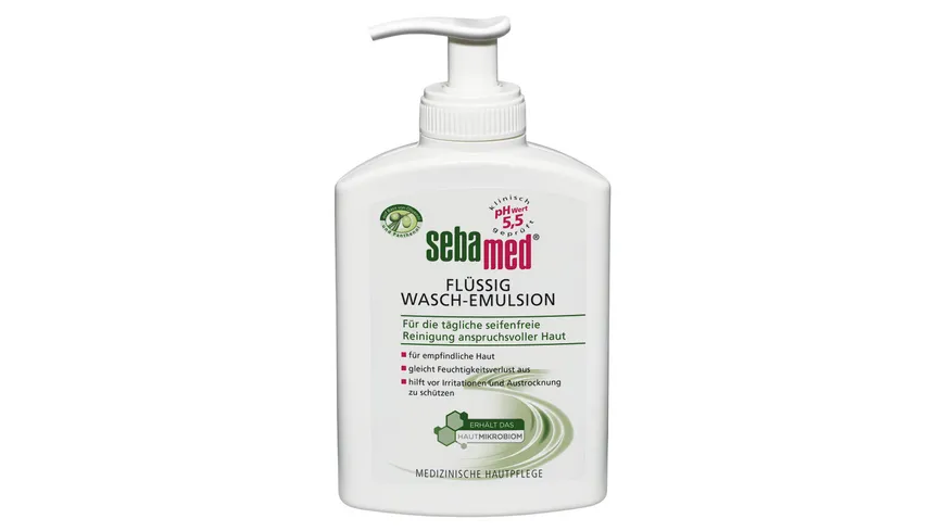 sebamed Waschemulsion Olive mit Spender 200 ml
