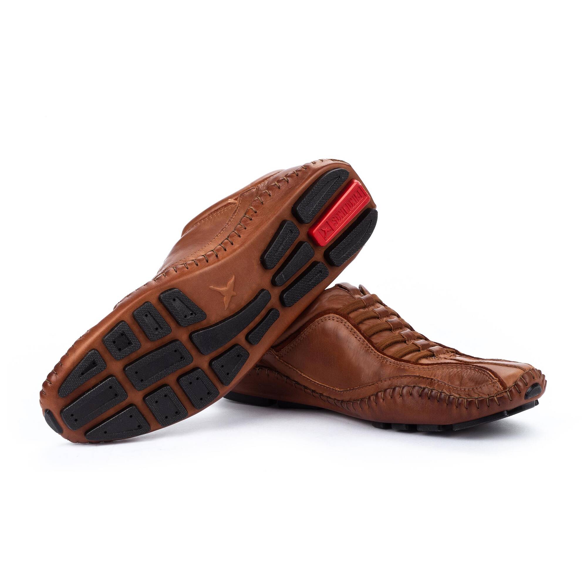 Herensportschoenen met elastiek - Leer