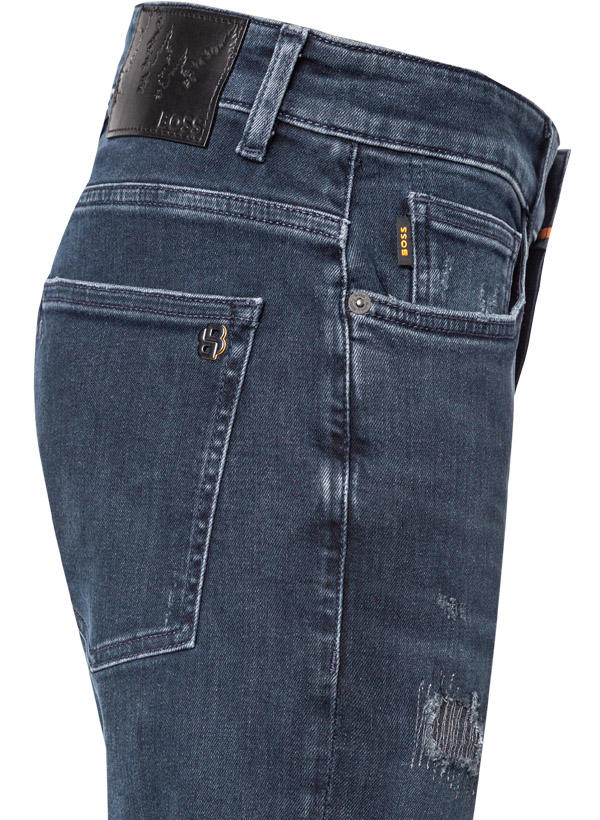 BOSS Orange, Jeans, Slim Fit, Baumwoll-Stretch, navy