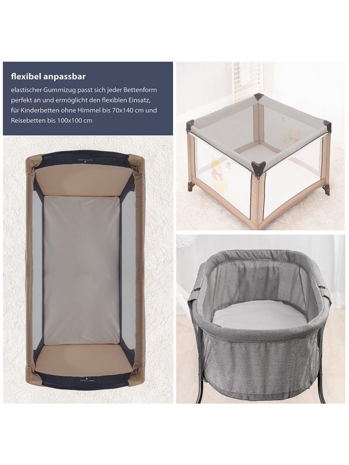 Zamboo Universal Insektenschutz / Mückennetz für Baby-Reisebetten in grau günstig kaufen onesize