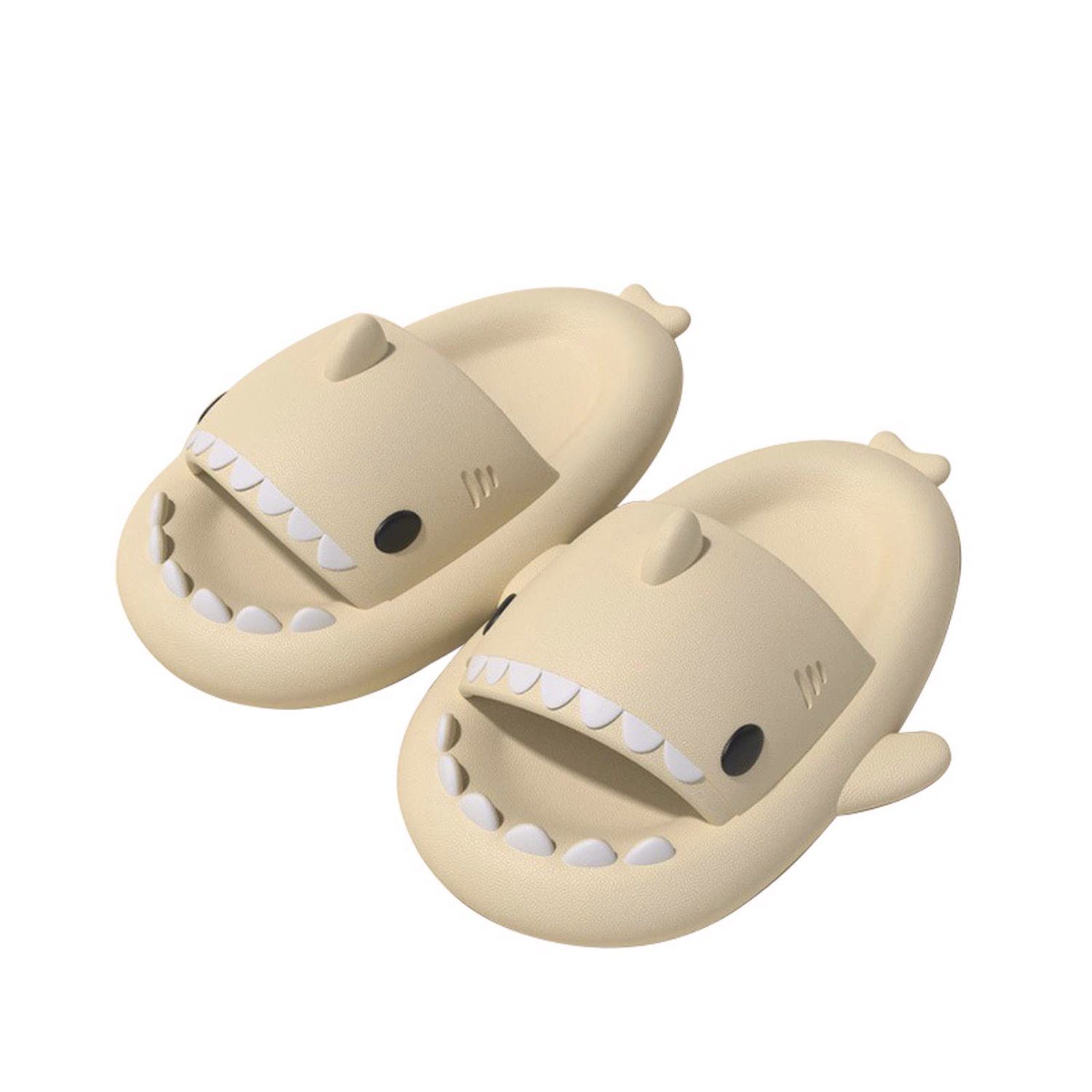 HOMEIDEAS Badeschuh Unisex Cloud Shark Slides,Haifisch Slider