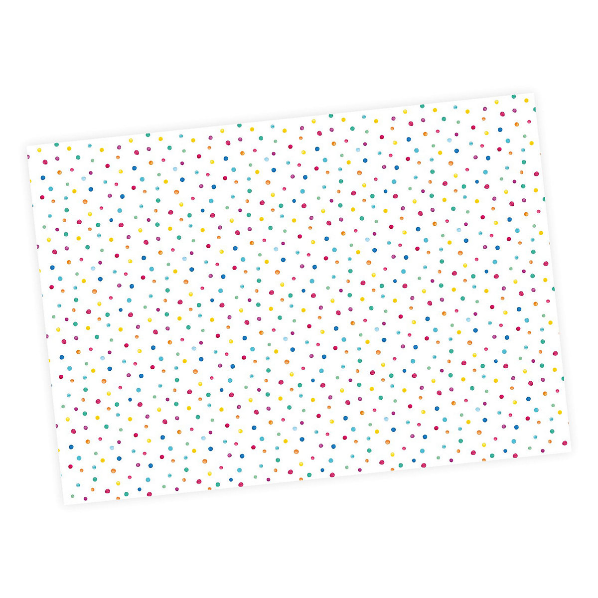 Geschenkpapier 5 Bögen Punkte Dots bunt  – 1,60€/qm Größe: - 84,1 x 59,4 cm Geschenkpapier
