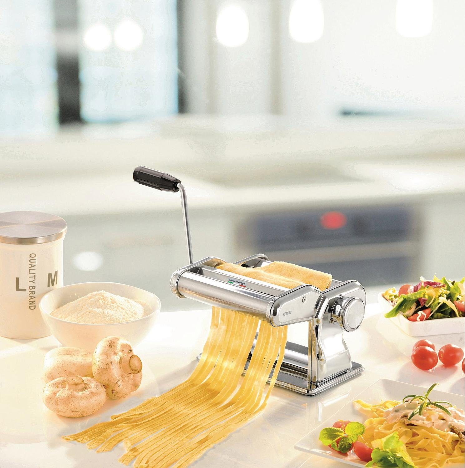 GEFU Nudelmaschine Pasta Perefetta Brillante, für 3 verschiedene Nudelsorten