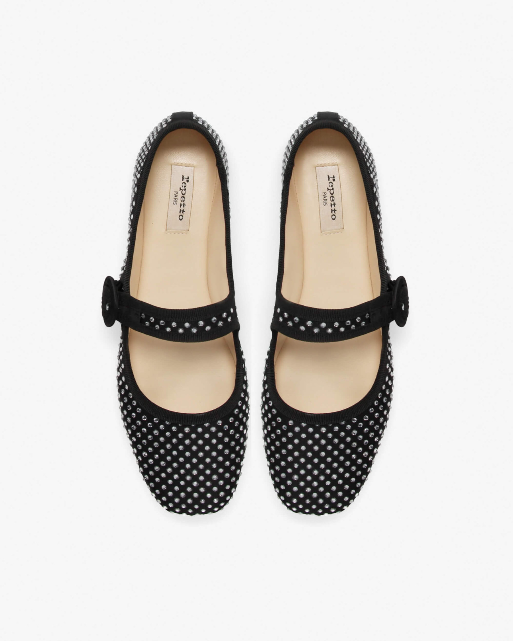 Georgia square-toe Mary Janes - Strass