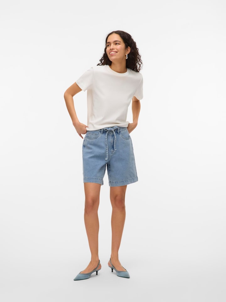 Vero Moda Jeans-Shorts in Light Blue Denim günstig kaufen