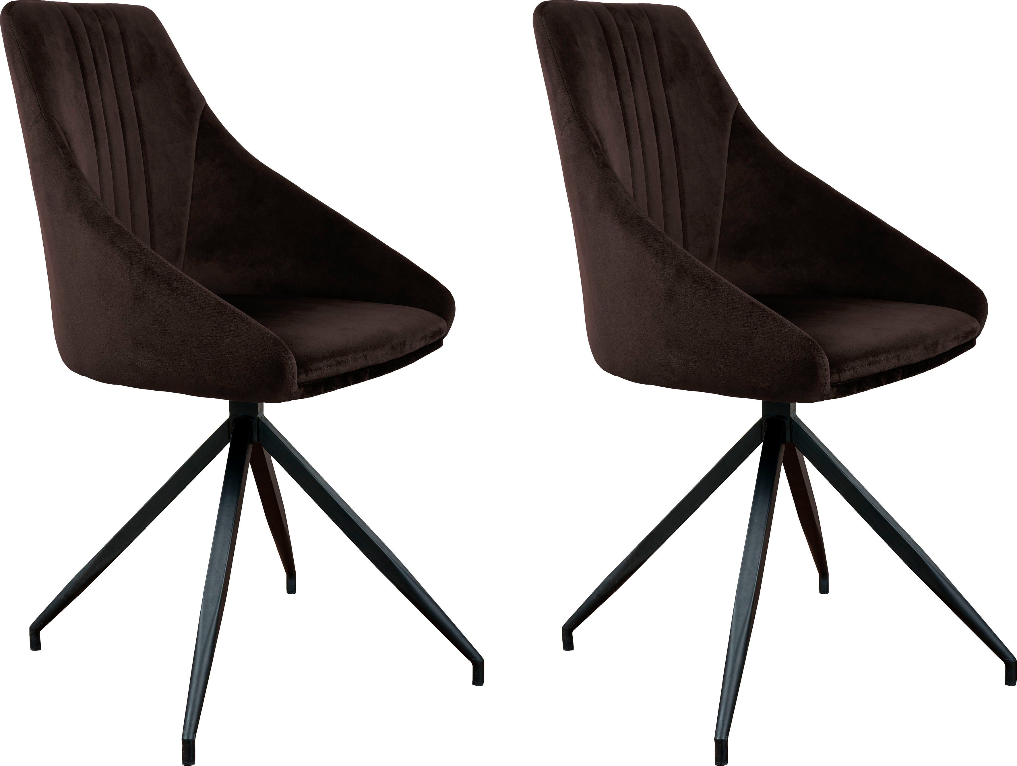 Kayoom Polsterstuhl Stuhl Martha 110 (Set), mit Drehfunktion