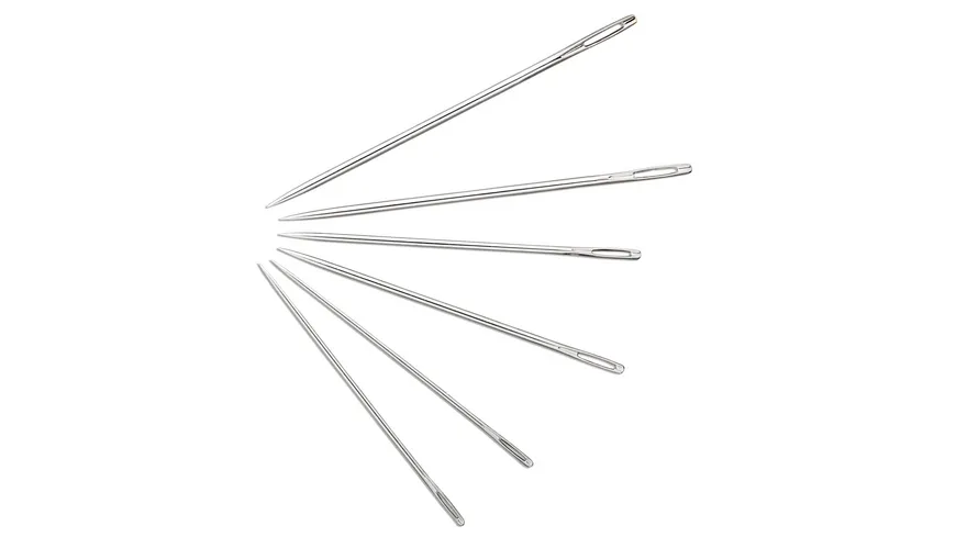 Prym Crewel- & Stopfnadeln kurz Stärke 5/0-1/0 silberfarbig