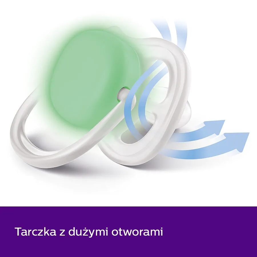 Avent Smoczek Ultra Air 18 mėn.+ naktinis čiulptukas