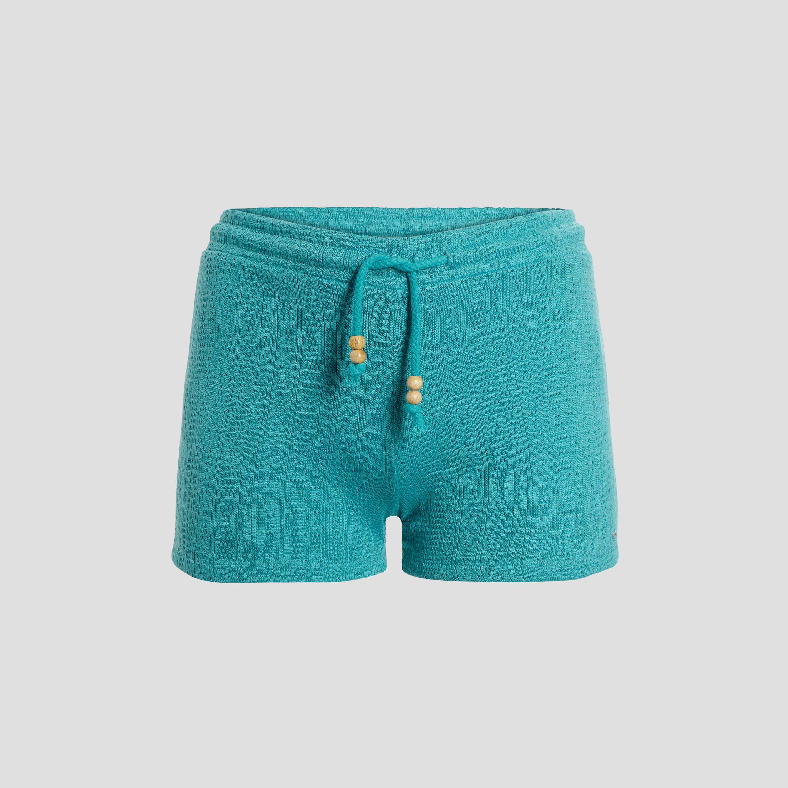 Short ajusté à coulisse bleu canard femme | La Halle