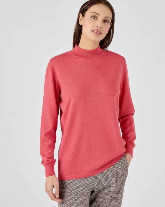 Pull col montant pure laine mérinos