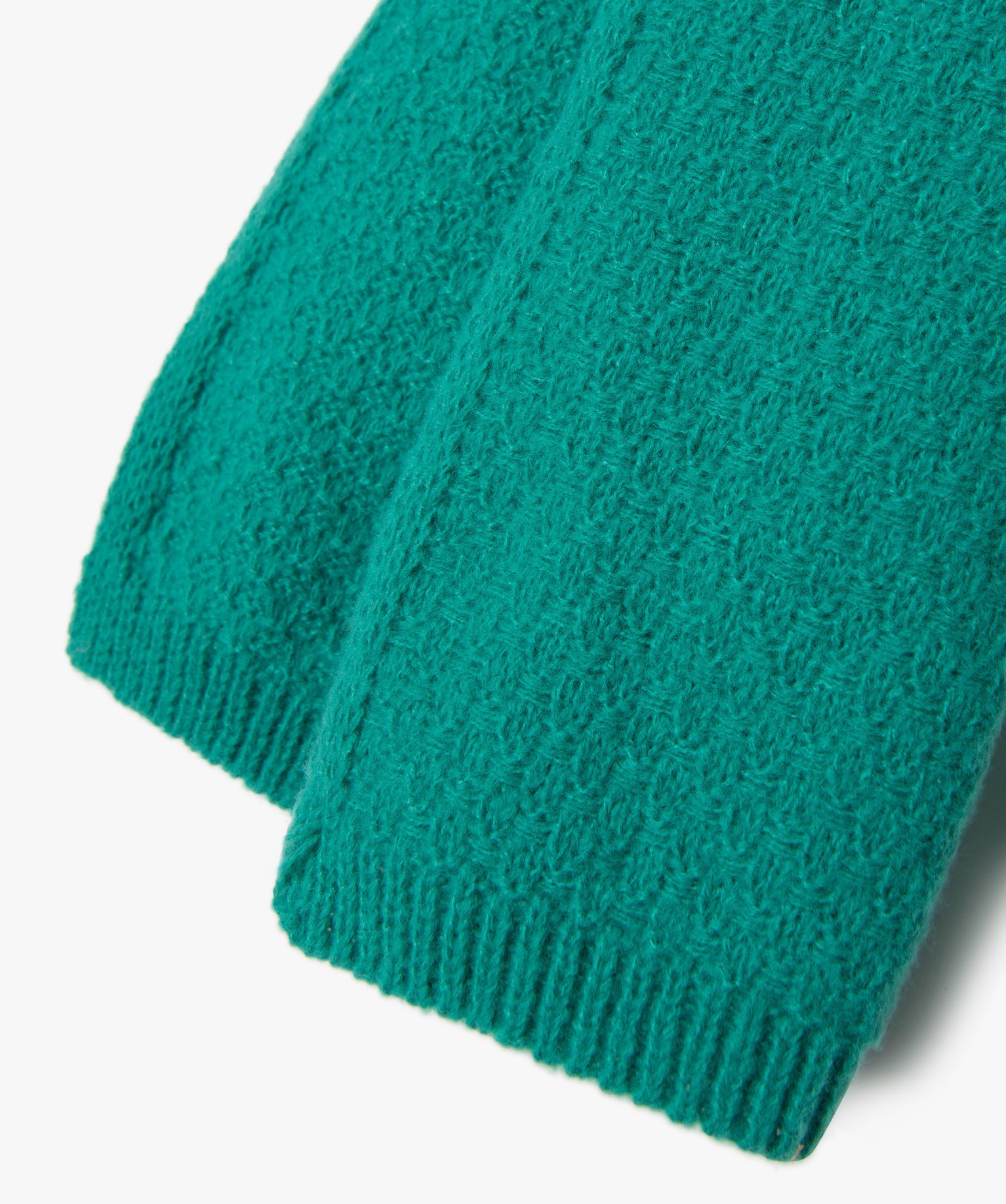 Echarpe femme extra large en maille unie vert | GEMO