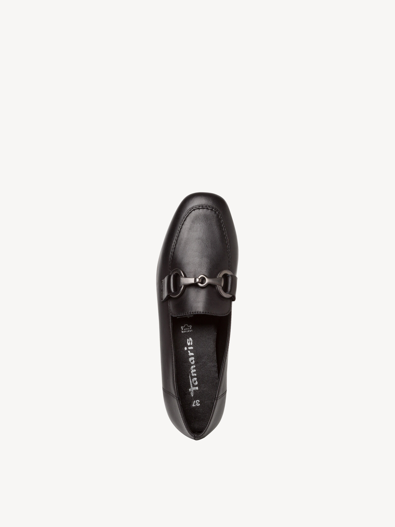 Slipper en cuir - noir