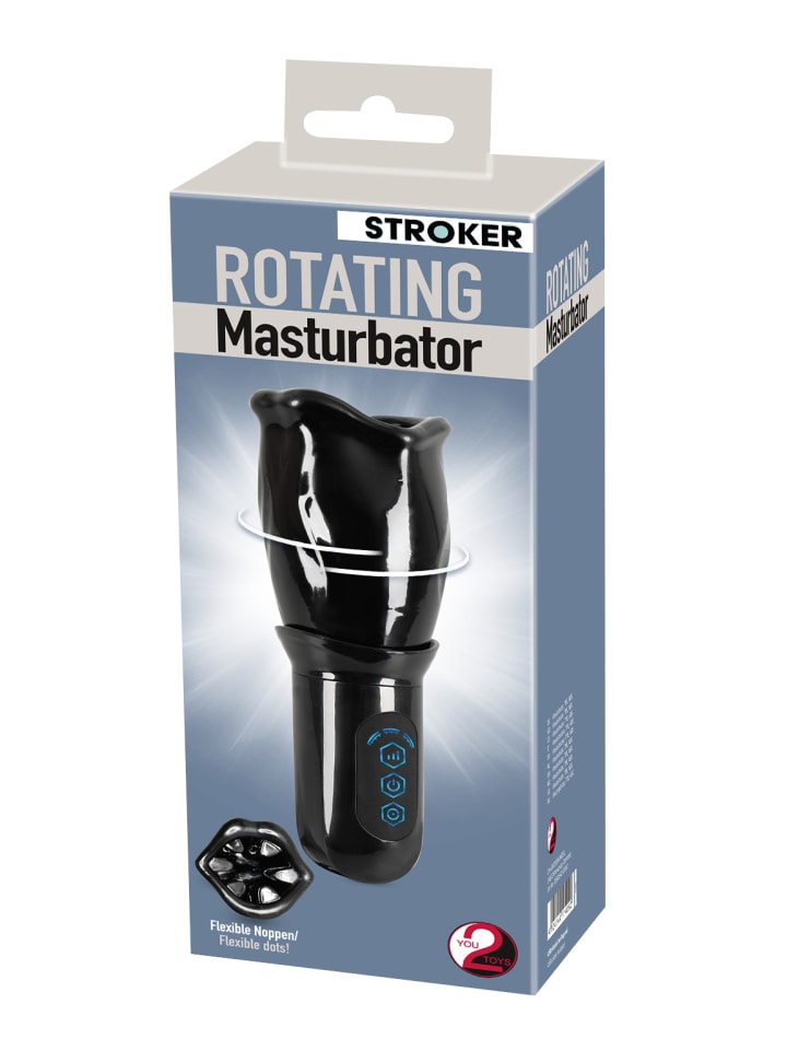 Stroker Masturbator Rotating Masturbator in schwarz günstig kaufen 21,2 cm