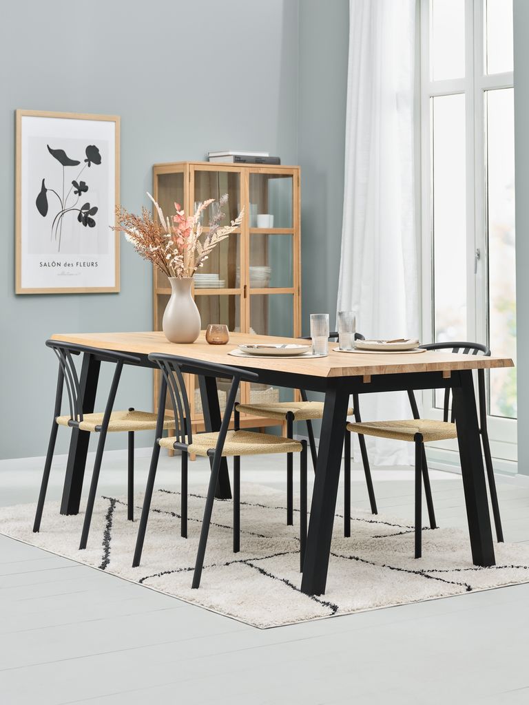 SKOVLUNDE JYDERUP SKOVLUNDE L200 table natural oak 4 JYDERUP black/natural