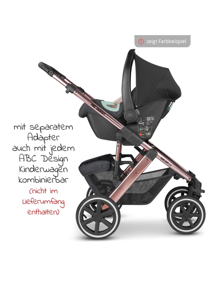 ABC-Design Babyschale Tulip (Autositz Gruppe 0  / i-Size) - Graphite in grau,schwarz günstig kaufen onesize
