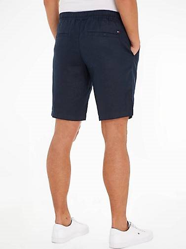 TOMMY HILFIGER Herren Leinenshorts HARLEM UTILITY Relaxed Fit