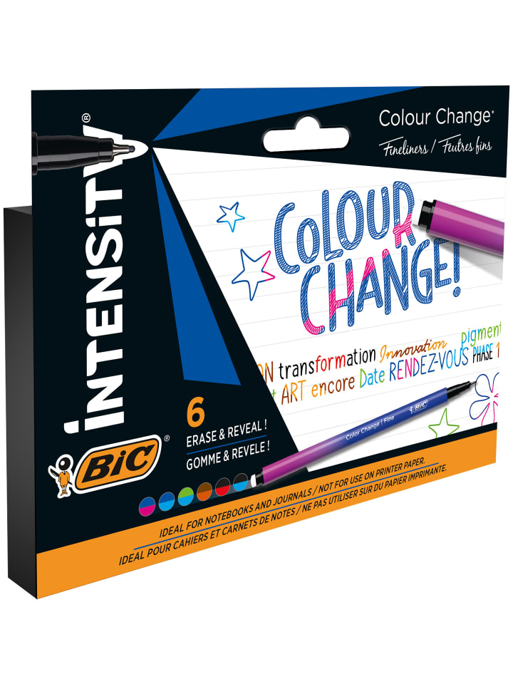 Bic Intensity Colour Change m. Farbwechseltechnologie – versch. Farben, 6er Pack günstig kaufen onesize