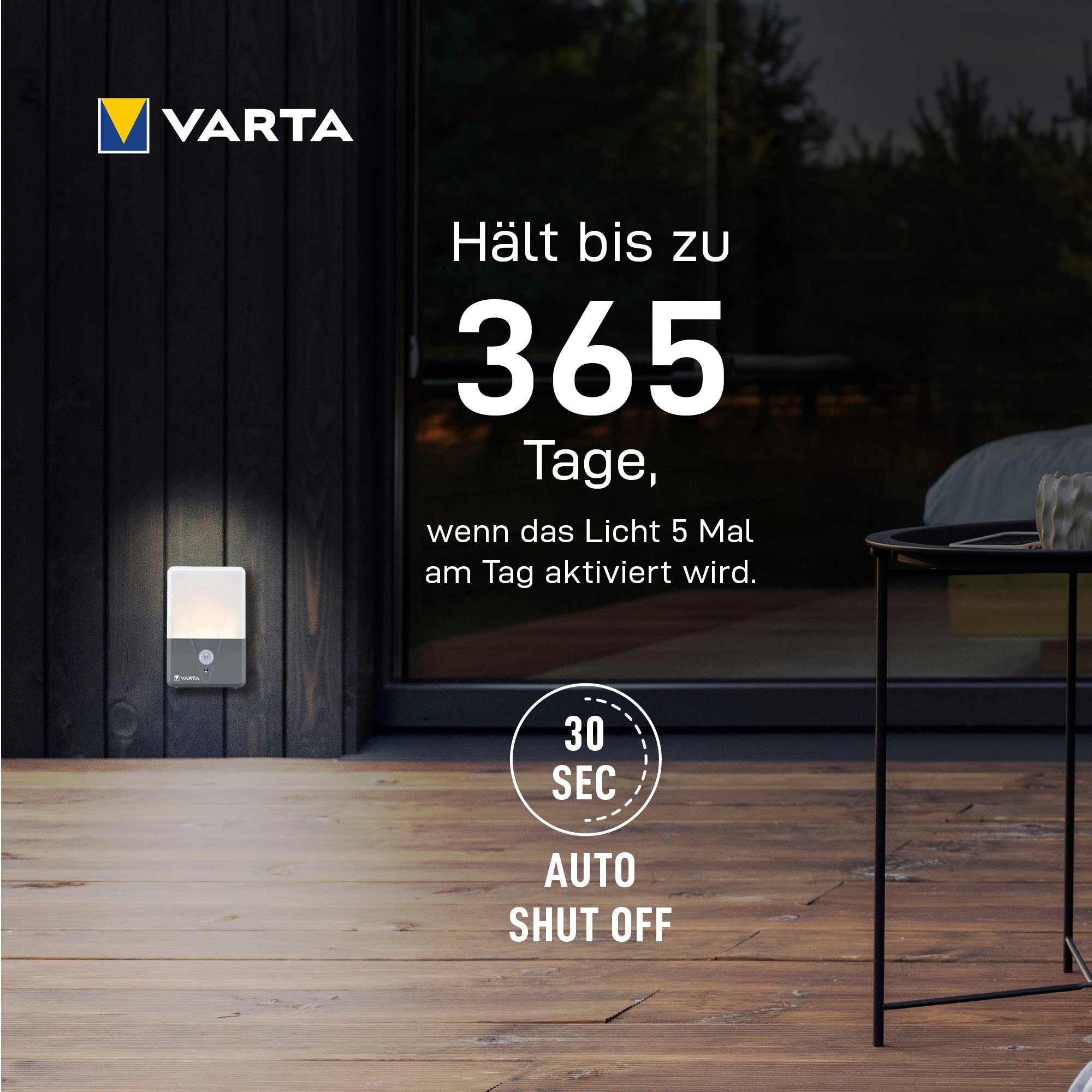 VARTA Taschenlampe Motion Sensor Night Light 2er-Pack (Packung, 2-St)