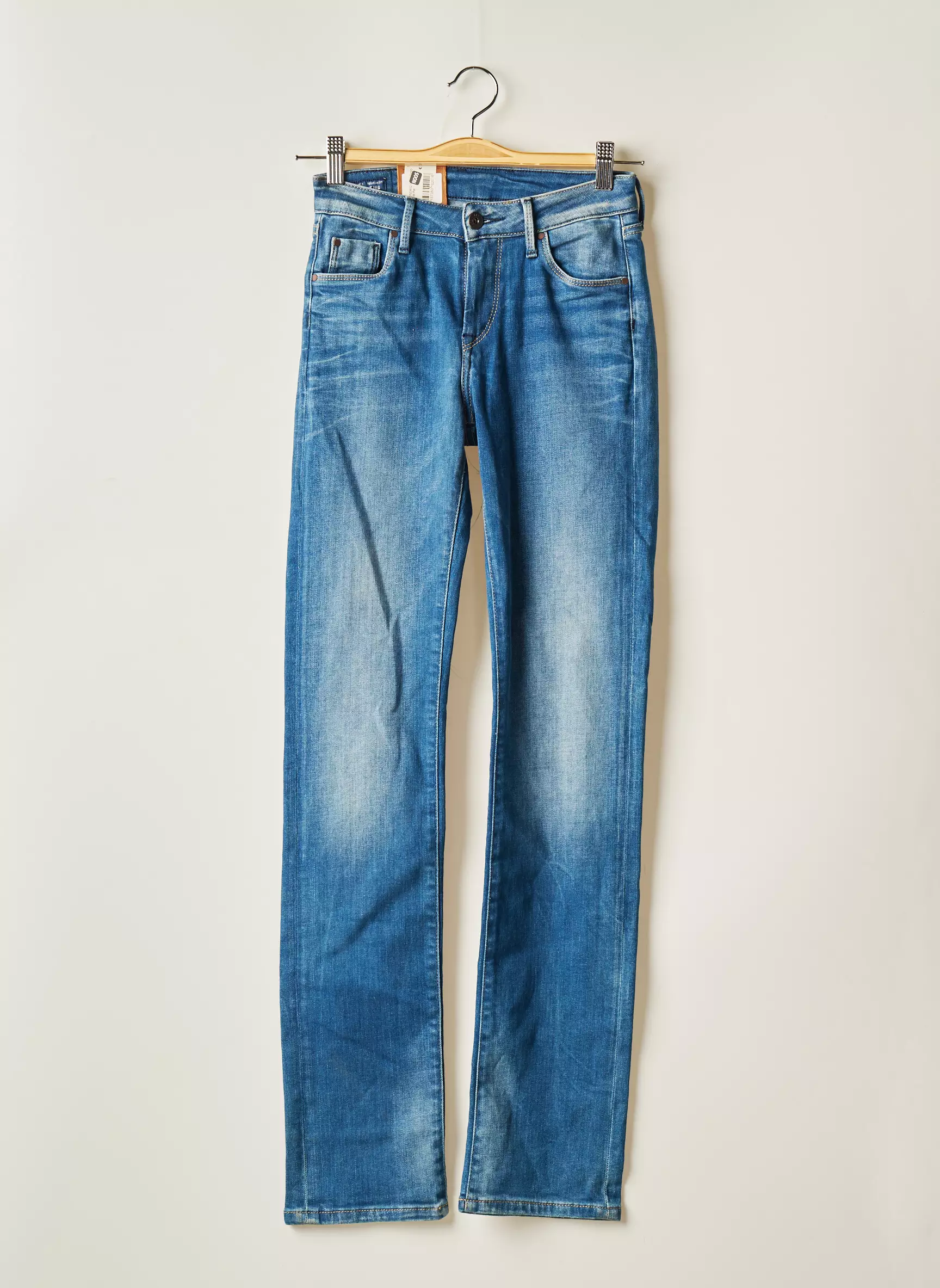Pepe Jeans Jeans Coupe Droite Femme couleur bleu
