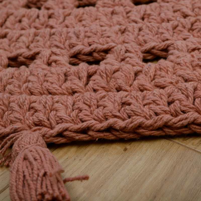 Tapis crochet 120cm NILA