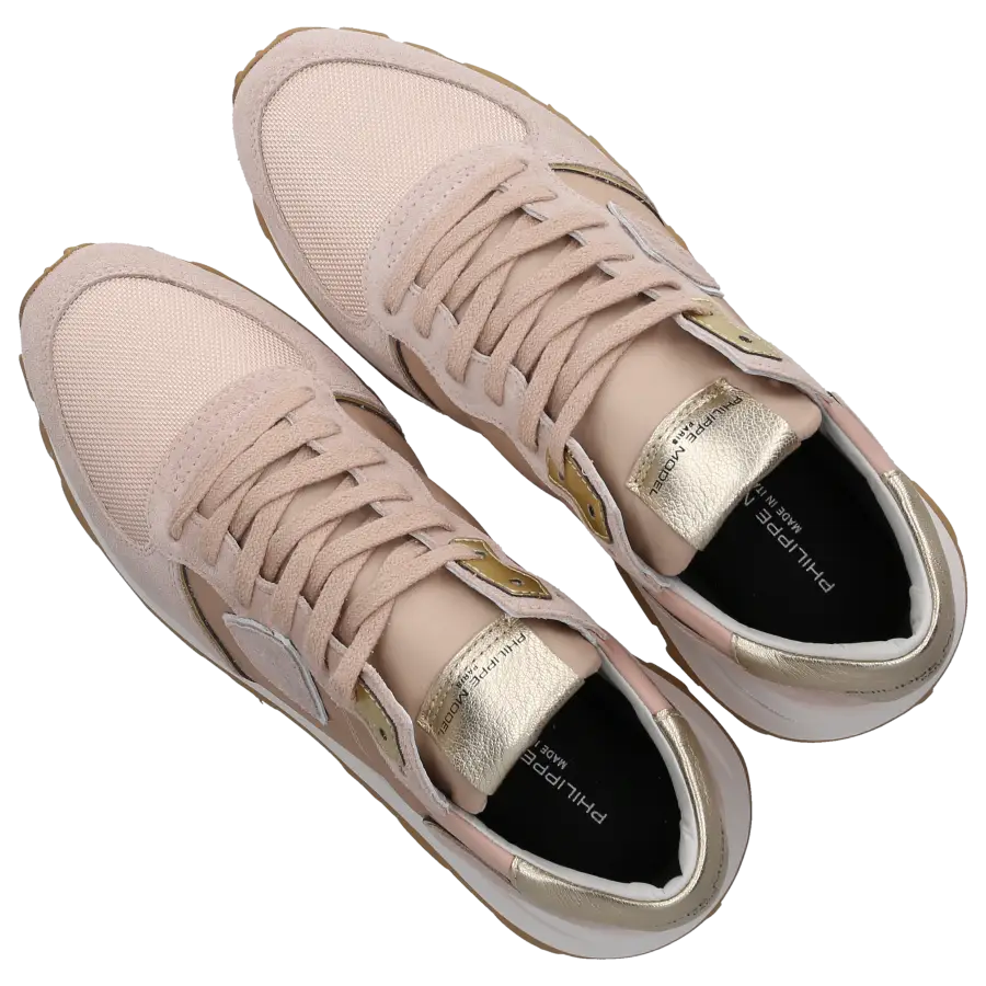 Philippe Model - Sneaker low TROPEZ HAUTE Veloursleder Textil - pink