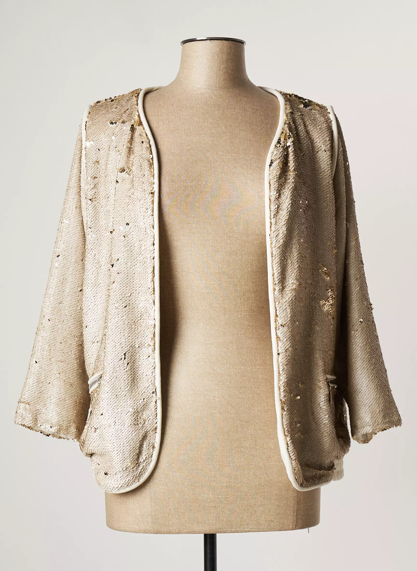 Lauren Vidal Vestecasual Femme couleur beige