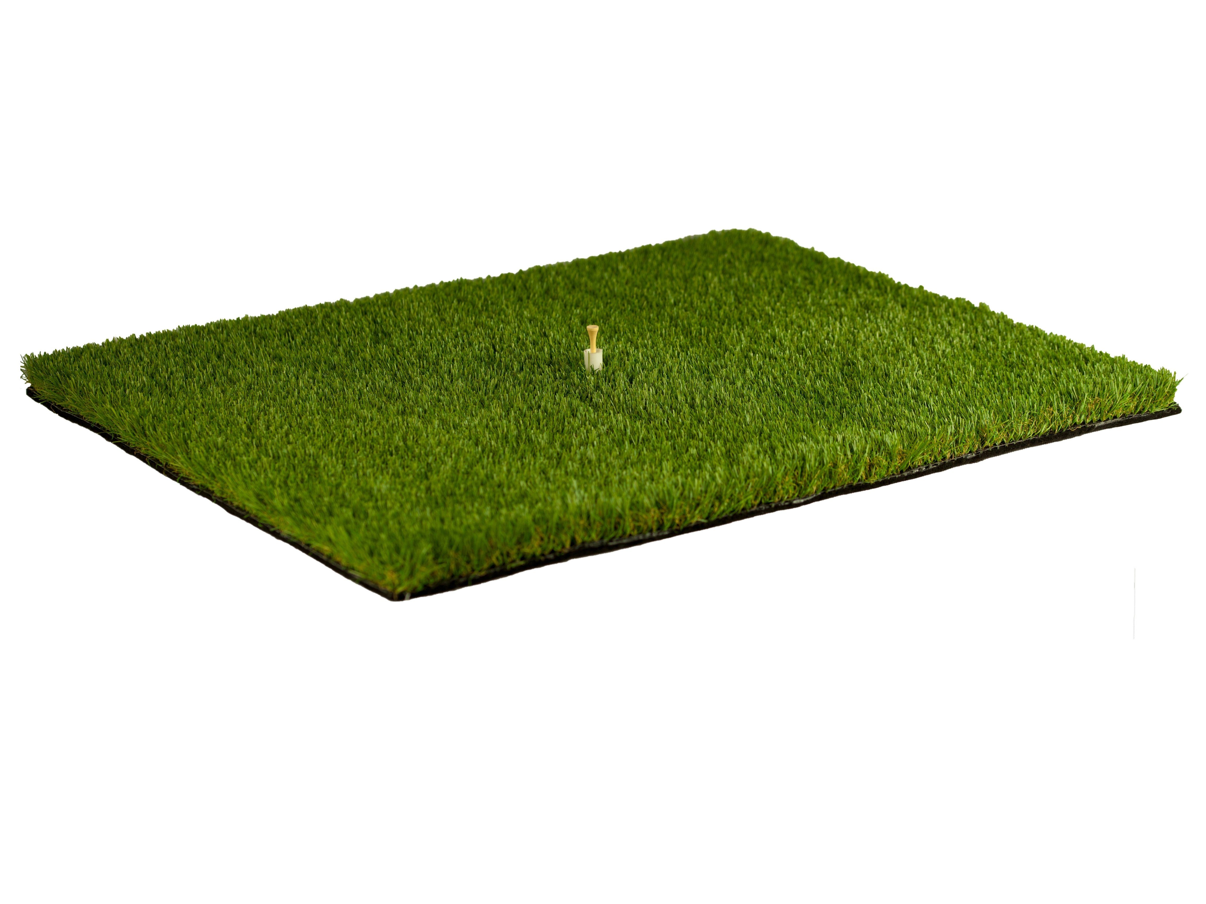 AMF Life Golf-Abschlagmatte Schlagunterlage (naturel, 85 x 65 x 4cm (Höhe inklusive. Filzboden), inkl. Tee + Teehalter verstellbar, Indoor Outdoor, tragbar, zusammenrollen, chippen, driven), Präzisionsabschlagmatte, strapazierfähig, flexibel, Golfsch