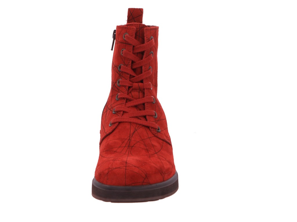 THINK Schnür-Stiefeletten rot 3-000406
