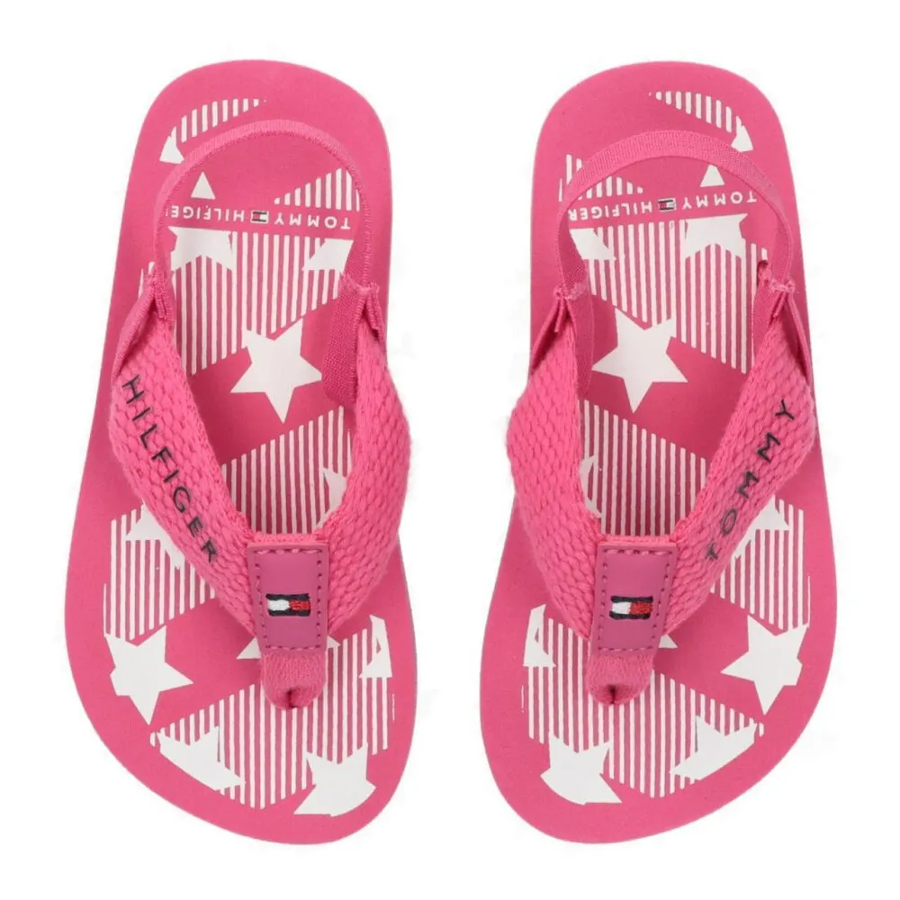 Tommy Hilfiger Logo Print Flip Flop T1A0-30881-0058313 / pink