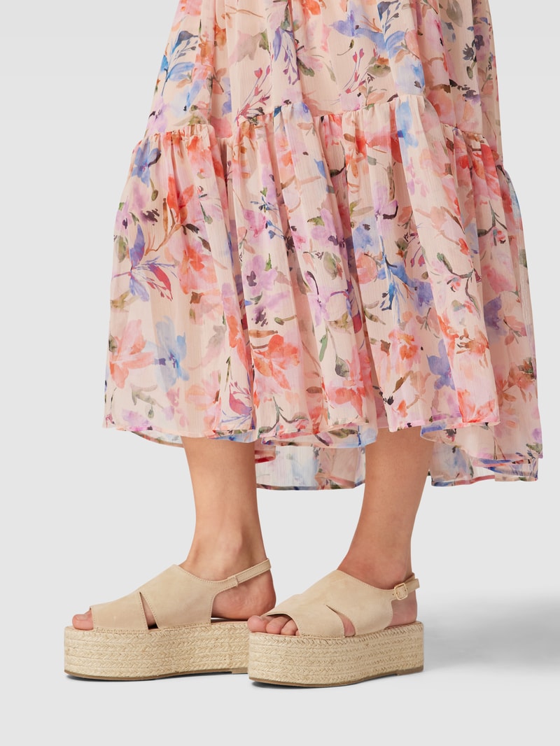 Sandalen mit Plateau-Sohle Modell 'Avignon' in beige