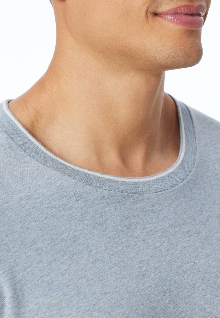 Shirt langarm jeansblau meliert - Mix+Relax