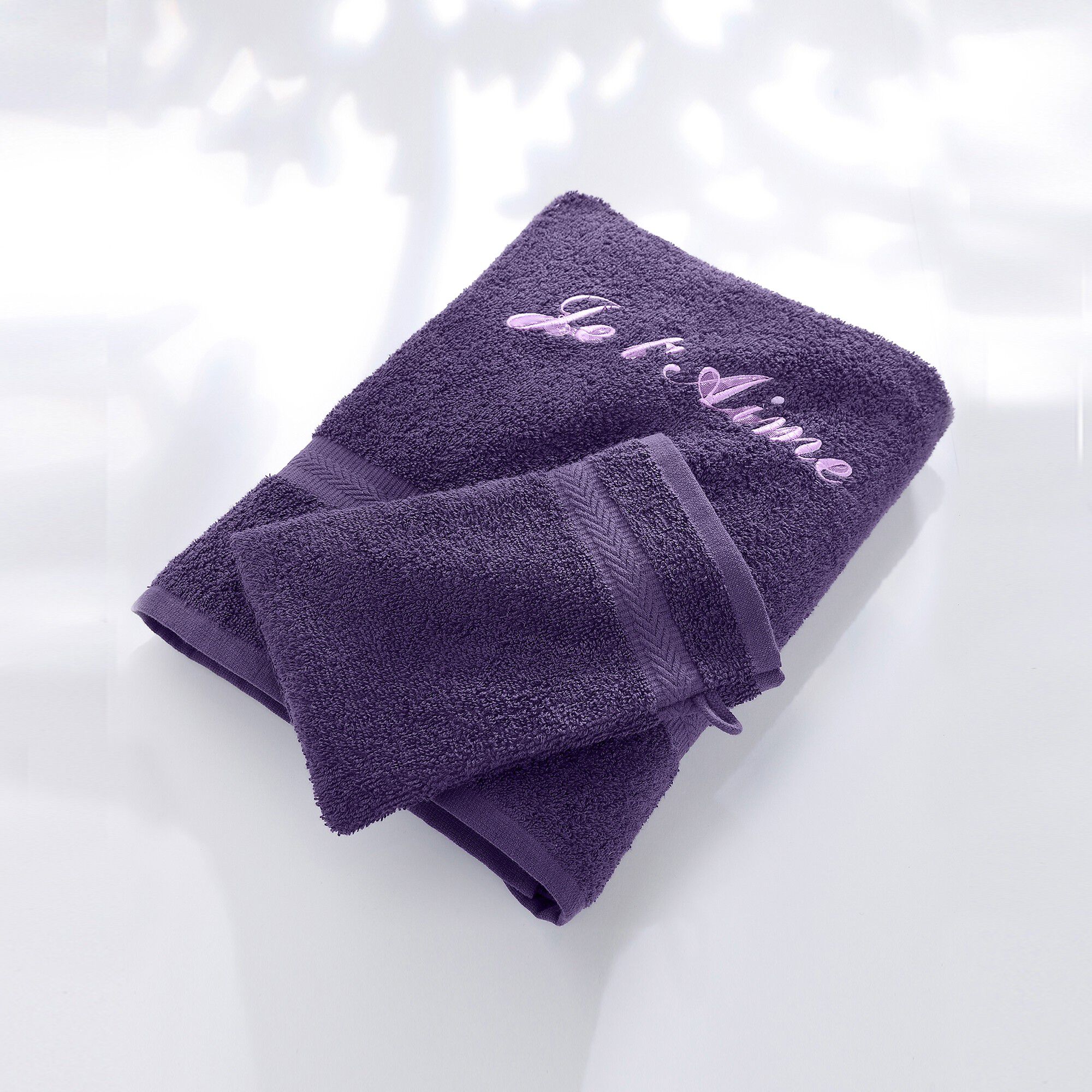Serviette éponge personnalisable confort moelleux