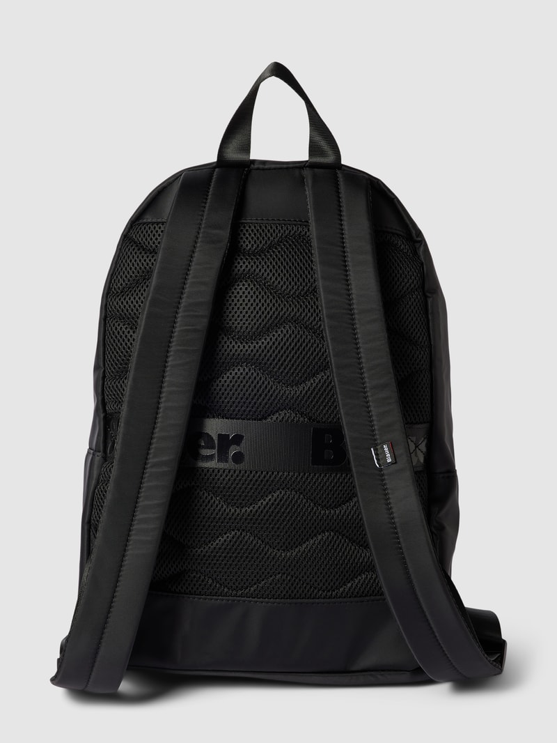 Rucksack mit Label-Patch Modell 'EASY' in schwarz