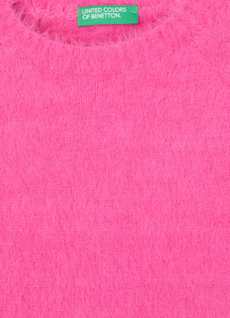 Suéter Benetton de gola redonda em tricô grosso
