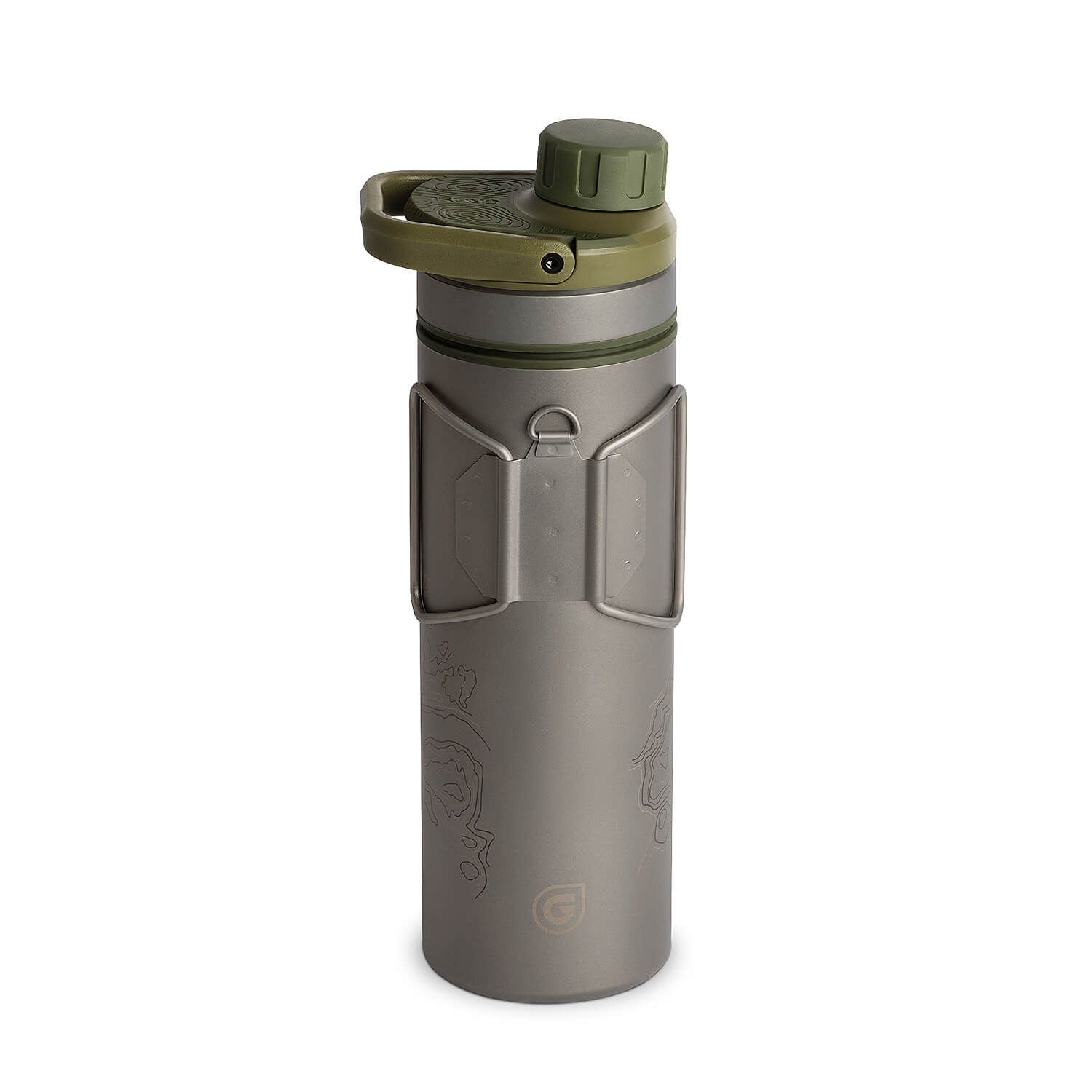 Titanium UltraPress Purifier Trinkflasche