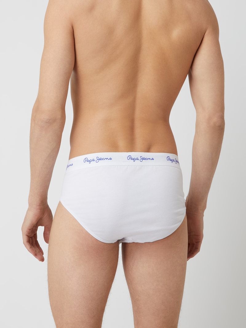 Slip im 3er-Pack in mittelgrau meliert