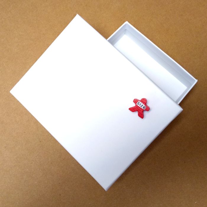Spielekarton 130 x 100 x 20 mm - blanko