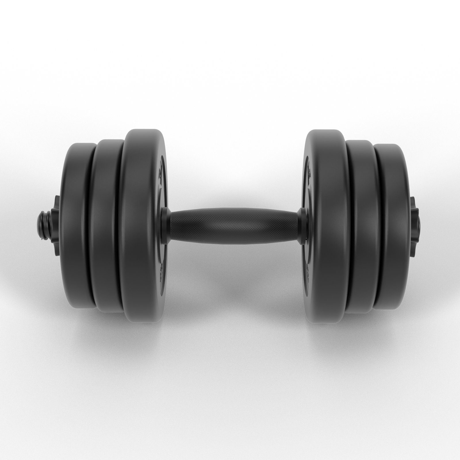Physionics Hantel-Set Kurzhantel Set 20kg oder 40kg - Ø 25 mm - Hantelstangen, Kurzhanteln