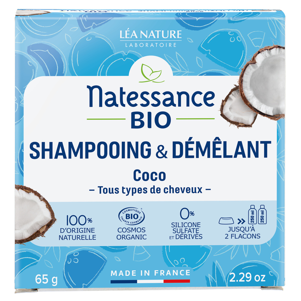 natessance Shampooing & Démêlant Coco bio Shampooing