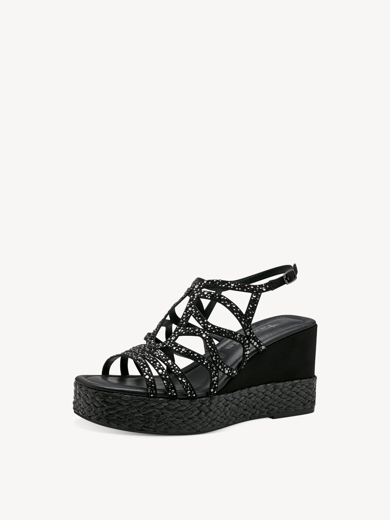 Sandale à talon - noir