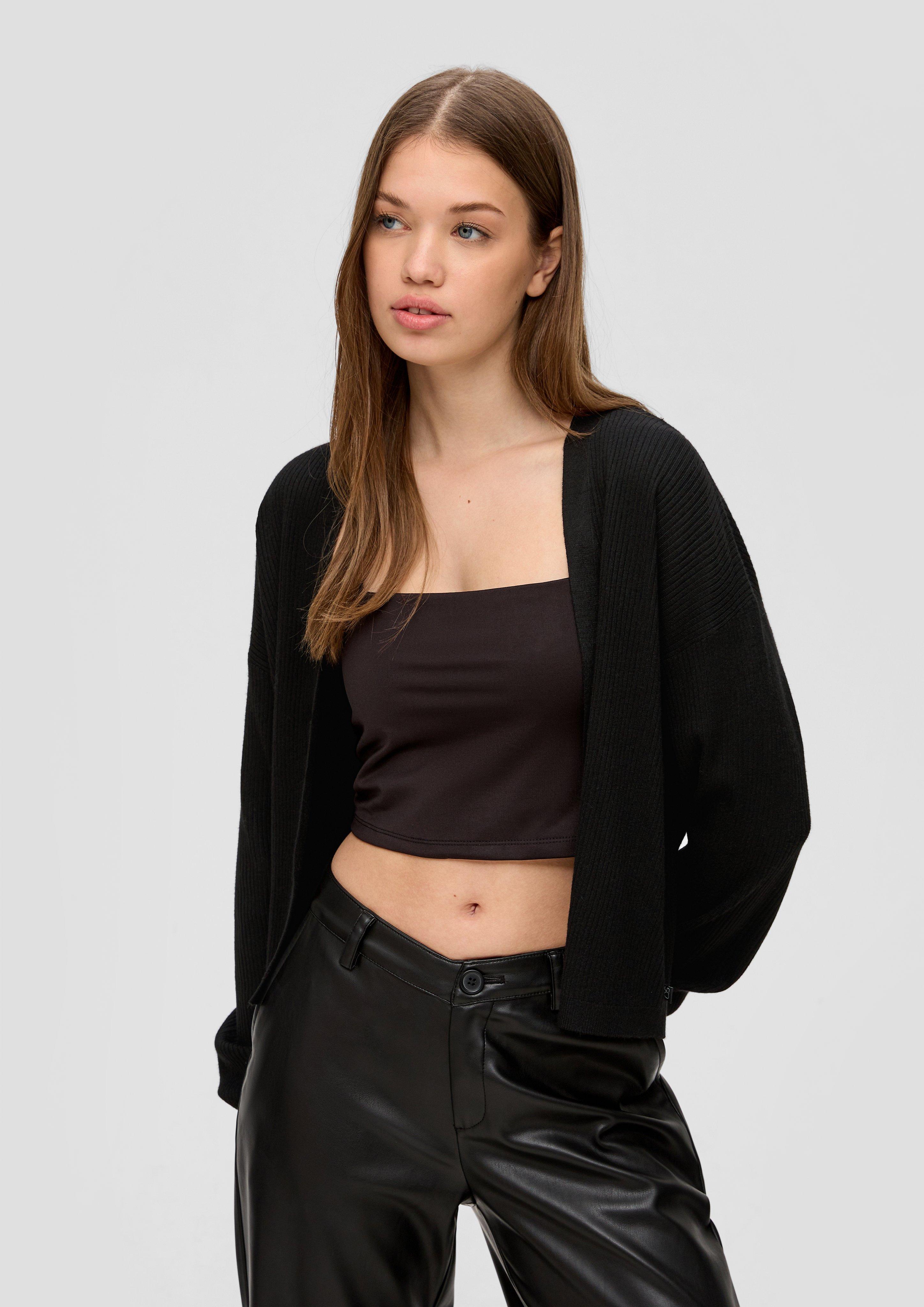 Rippstrick-Cardigan im Loose Fit  2144098-9999