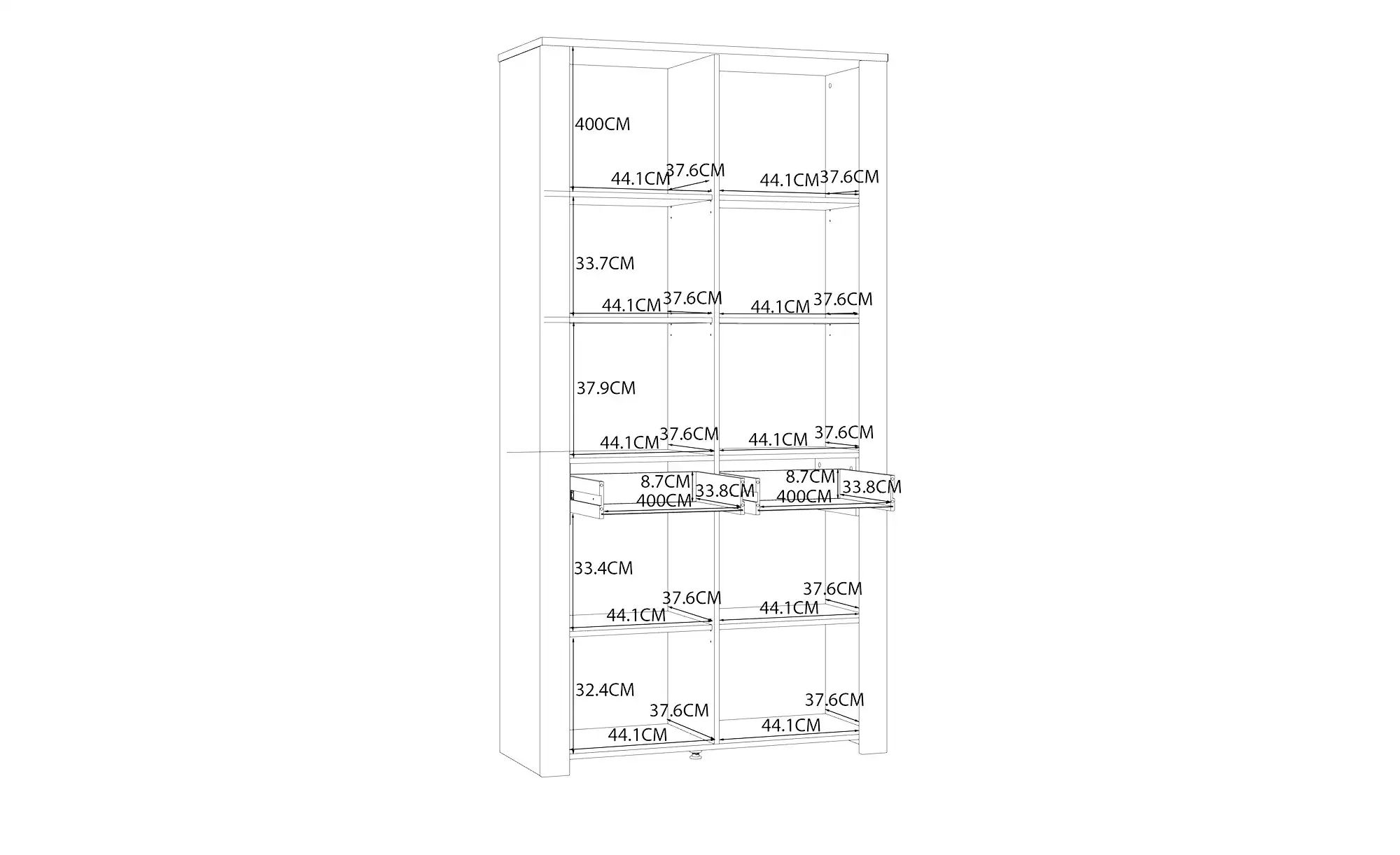 Doppelvitrine