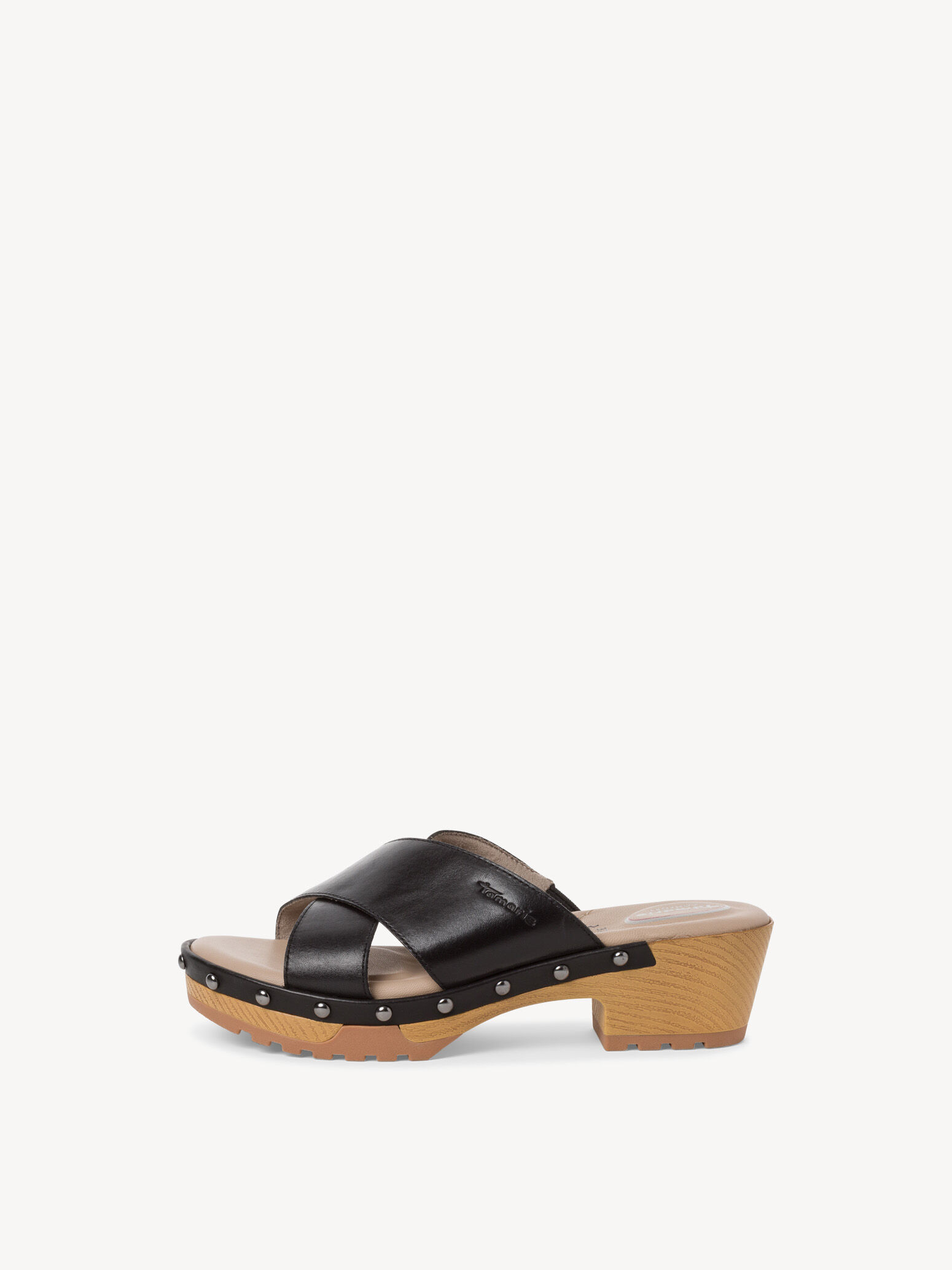 Mule en cuir - noir