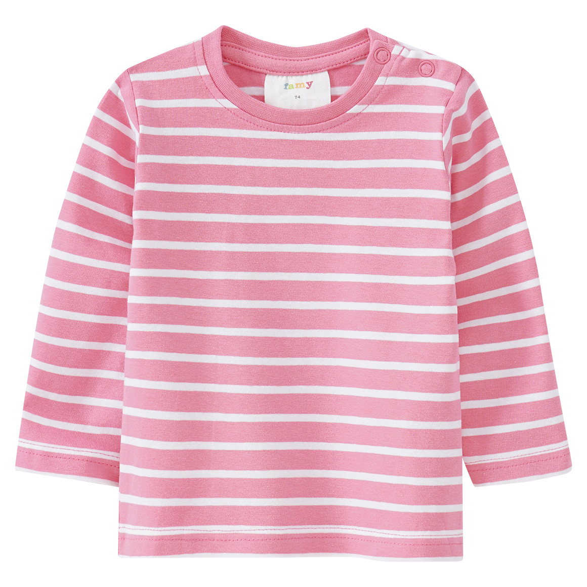 2 Baby Langarmshirts im Basic-Style