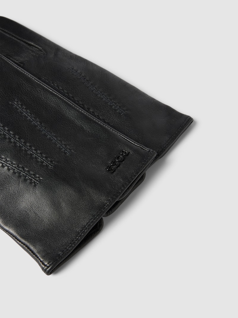 Handschuhe aus Lammleder Modell 'Hainz' in schwarz