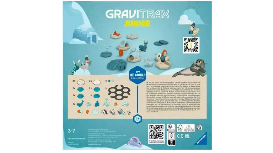 Ravensburger Beschäftigung - GraviTrax Junior Extension Ice - Kugelbahn-Erweiterung