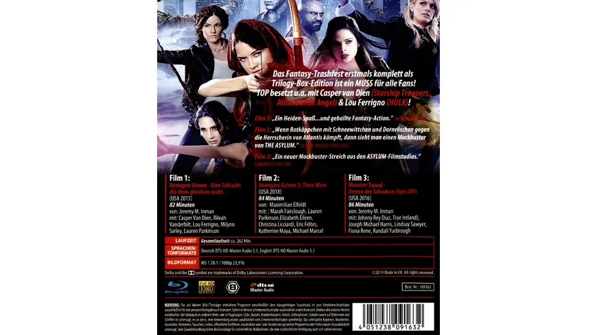 Avengers Grimm 1-3 Trilogy Deluxe-Collection  [3 BRs]