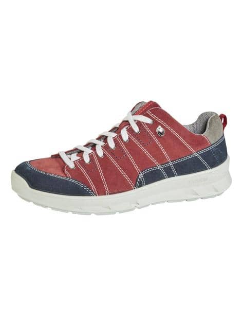 Schnürschuh mit kontrastfarbenen Steppnähten